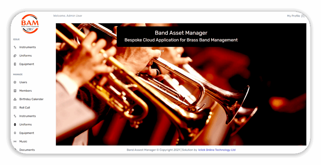 Band Asset Manager Software Development (BAM)